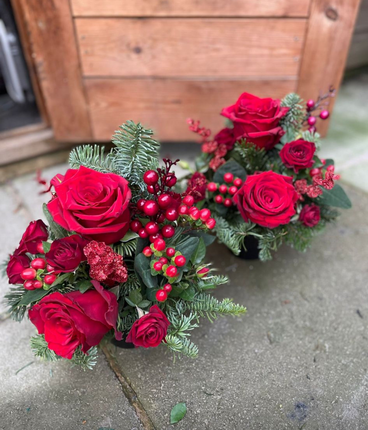 Christmas Grave Pot (Fresh)